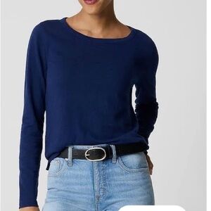 J. Crew Factory Navy Blue Long Sleeve Top